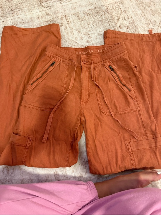American Eagle Outfitters Pants - American Eagle Outfitters Rust Orange Cargo Jogger Pants